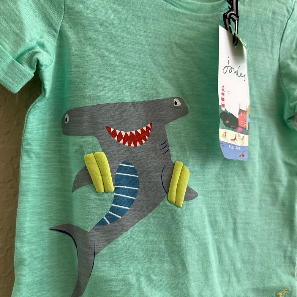 💙5/$25💙HP Joules Hammerhead Shark Shirt NWT - Picture 6 of 8